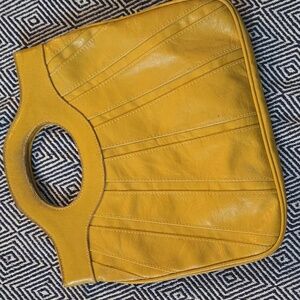 Yellow Leather Handbag
